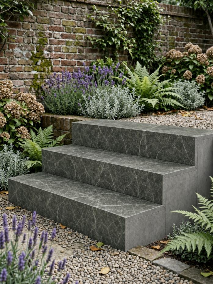 Lusso Verde Drop Face for Steps, Coping & Pool Edging - 1200x400x100mm