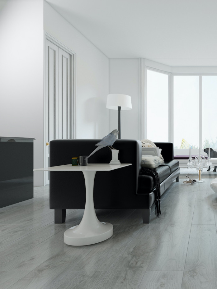 Light Grey Oak Luxury Vinyl Tiles - 1220x182(mm)