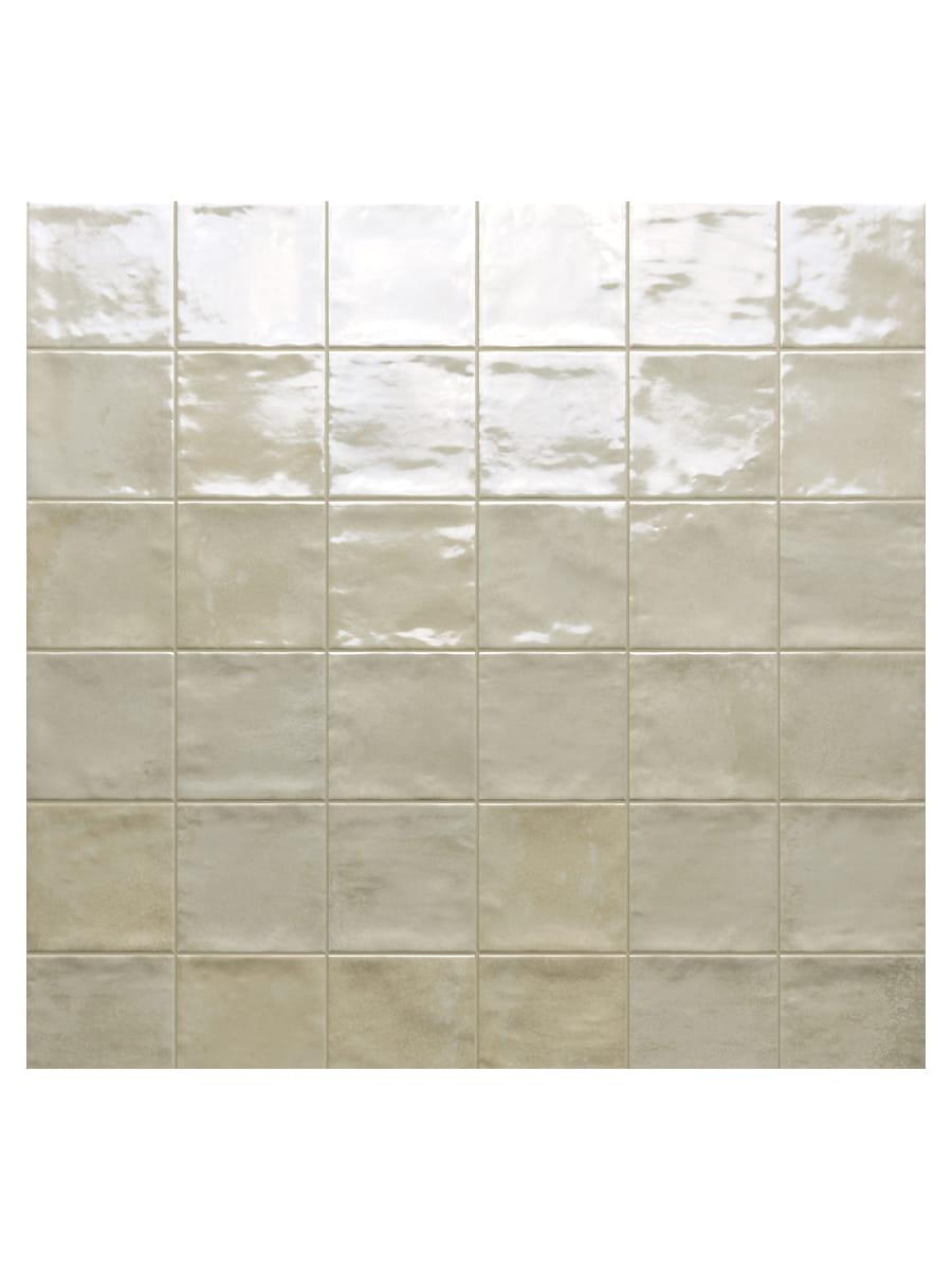 Marrakech Ivory Zellige Porcelain Tile - 100x100mm