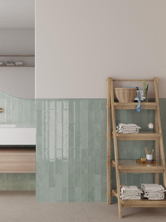 Miami Glass Gloss Tile - 75x300mm