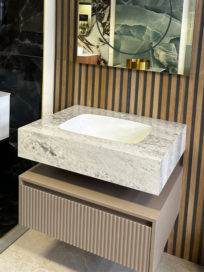 Modena Porcelain Floating Vanity With Soft Touch Drawer - 800mm / 1000mm