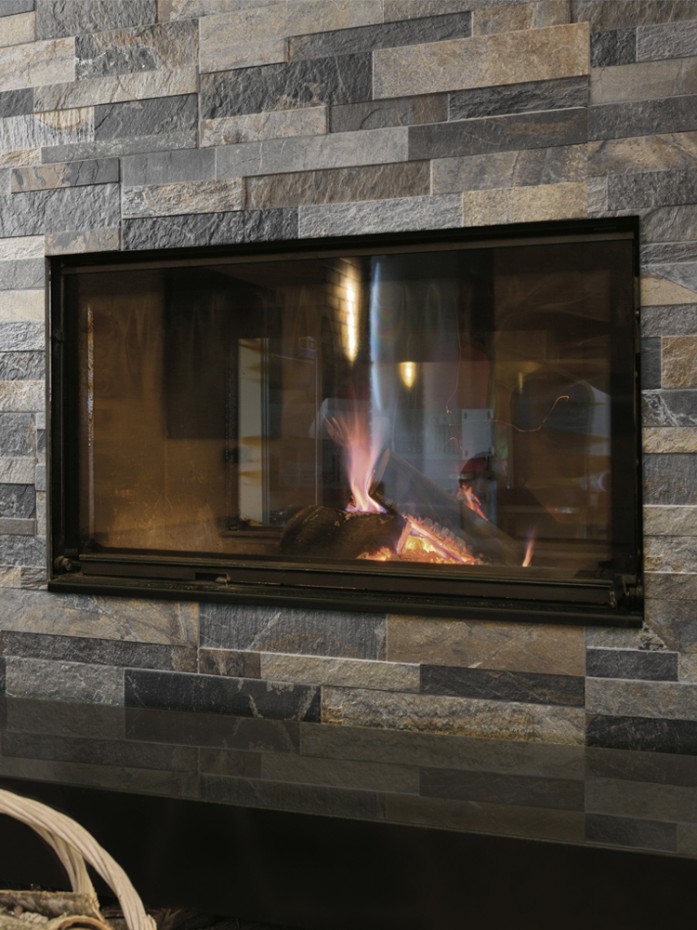 Multicolour Slate Split Face Effect Wall Tile - 150x610x7-11mm