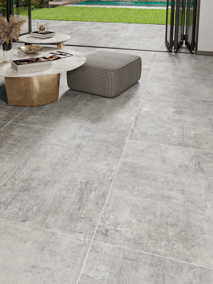 Murales Grey Italian Porcelain Tile - 800x800mm