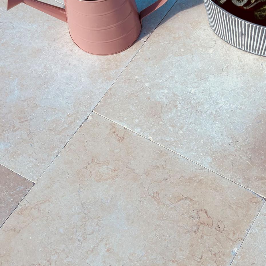 Naples Light Natural Limestone Tiles - 400x400mm