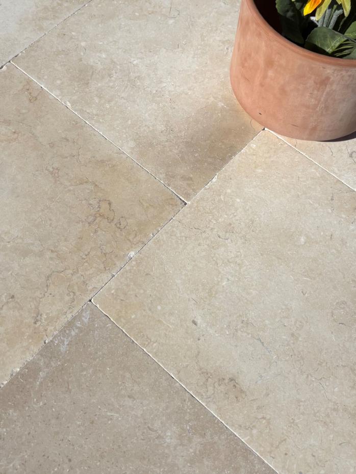 Naples Light Natural Limestone Tiles - 400x400mm