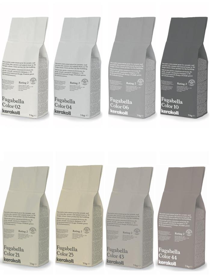 Kerakoll Fugabella Color Resin-Cement Grout - 3kg Bag (Colour Choices)