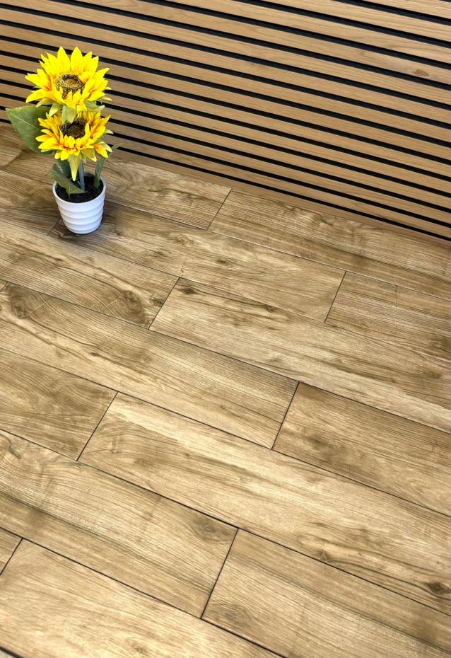 Picasso Vizon Wood Effect Porcelain Tile - 600x150mm