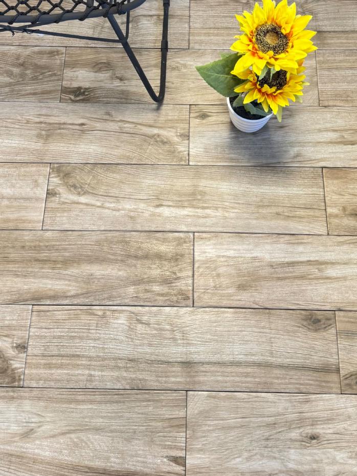 Picasso Vizon Wood Effect Porcelain Tile - 600x150mm