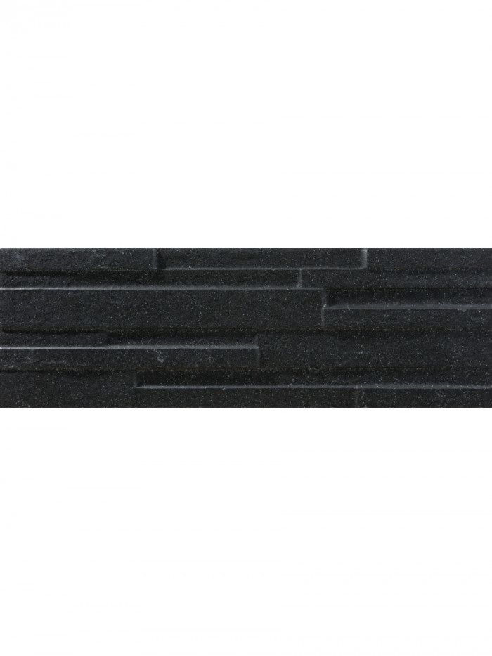 Piedra Nero Slate Split Face Effect Porcelain Wall Tiles - 170x520