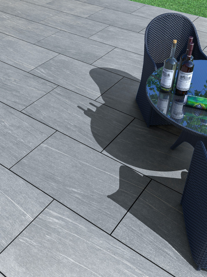 Pietra Grey Outdoor Tile - 900x600x20mm