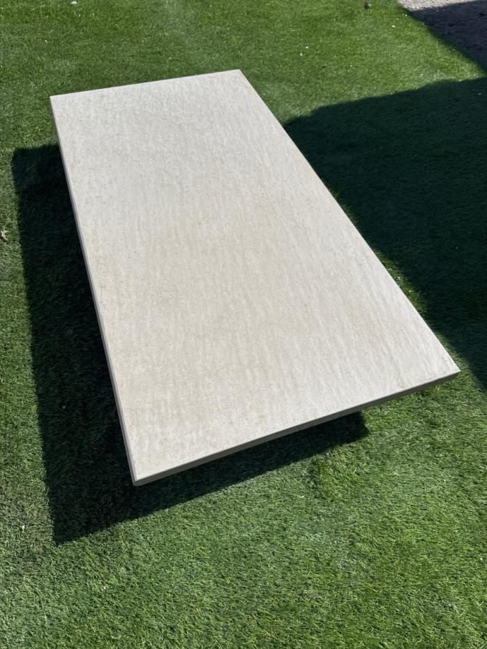 Plato Ivory Porcelain Bullnose Tiles - 900x450x20mm
