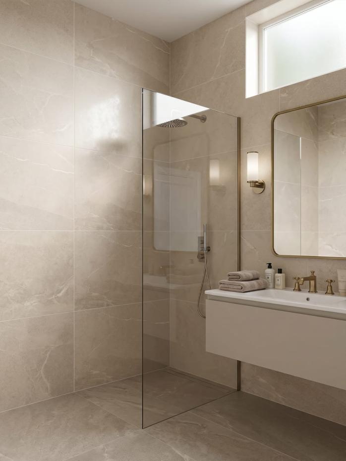 Roca Beige Matt Porcelain Tile - 1200x600mm