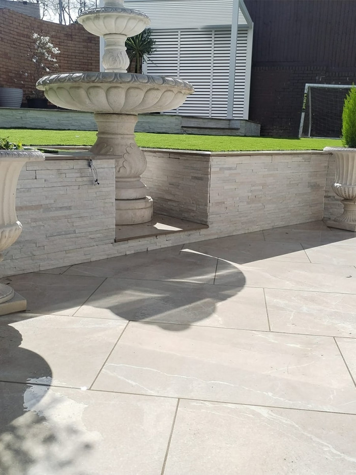 Roca Beige Outdoor Porcelain Paving Tiles - 900x600x16mm