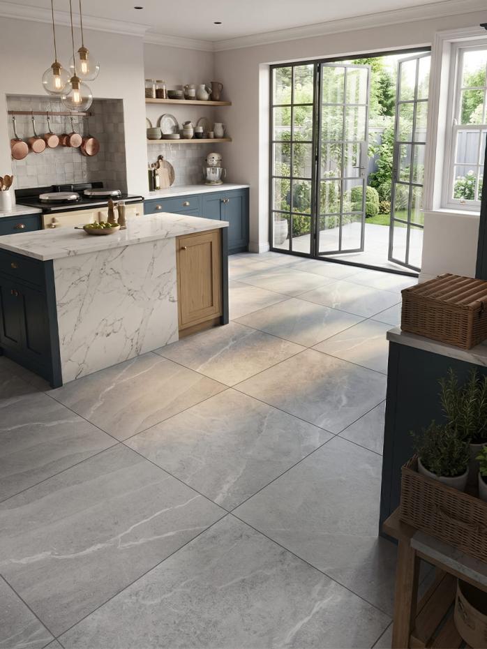 Roca Grey Matt Porcelain Tile - 600x600mm