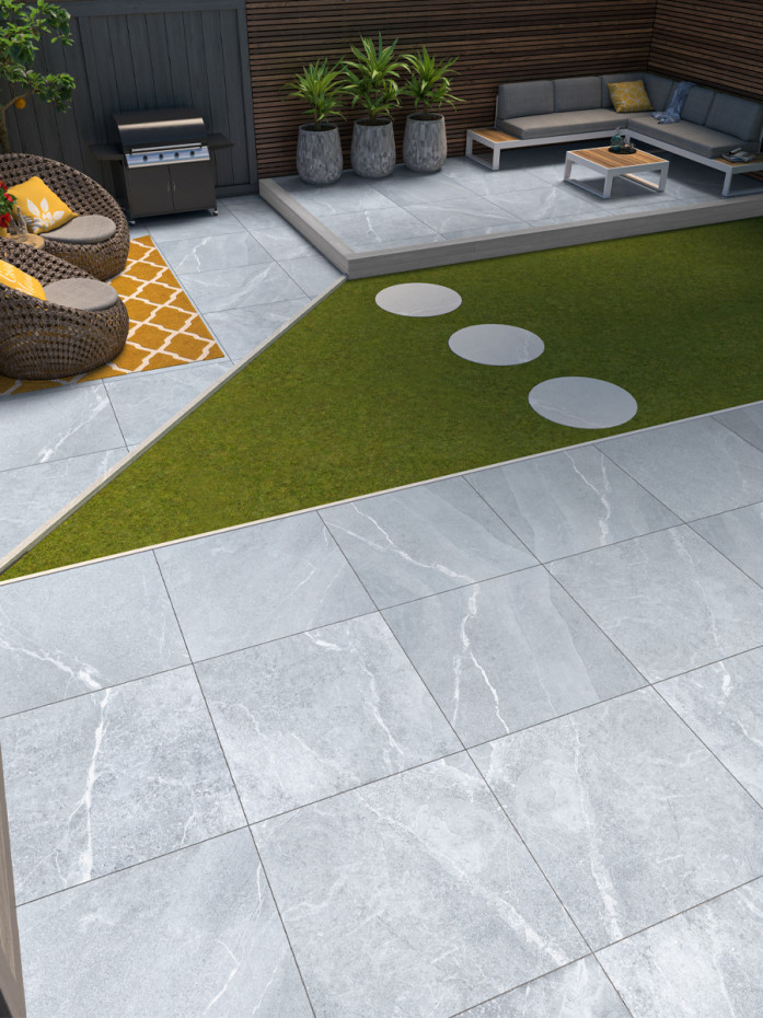 Roca White Non Slip Tile - 1000x1000x10mm
