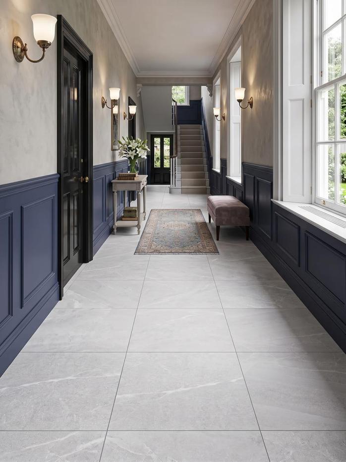 Roca White Porcelain Wall & Floor Tile - 450x450mm