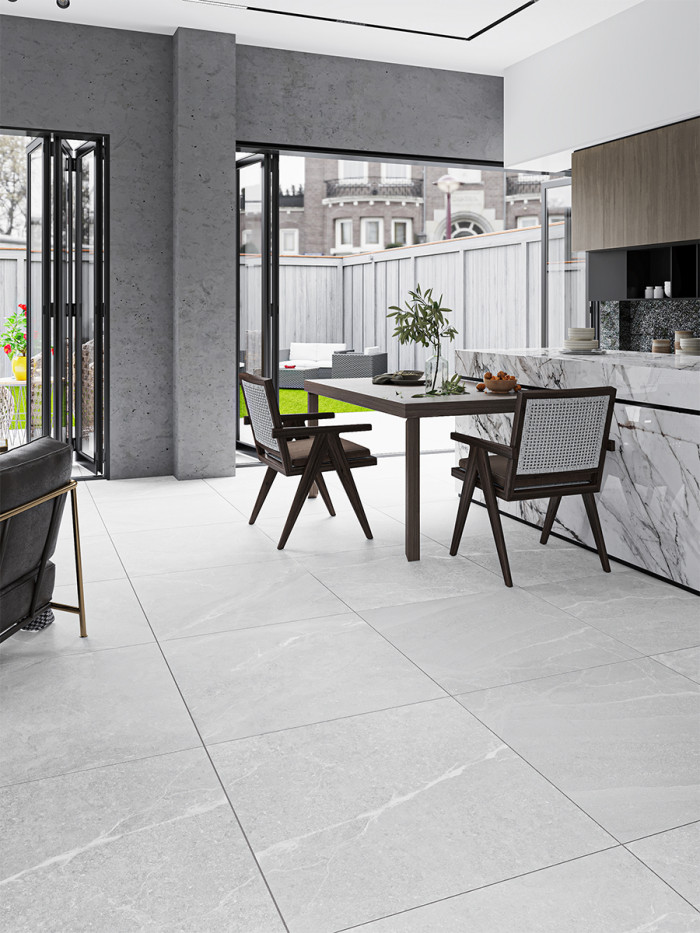 Roca White Non Slip Tile - 1000x1000x10mm