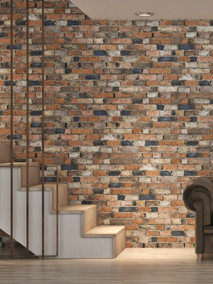 Rustic Brick Effect Tile - 170x520mm