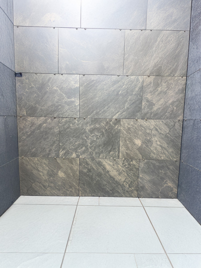 Sagar Black Outdoor Porcelain Paving Slabs - 900x600x16mm