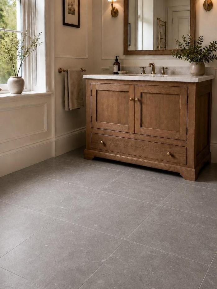 Savoy & Riviera Antique Checkerboard Limestone Tiles - 400x400x15mm
