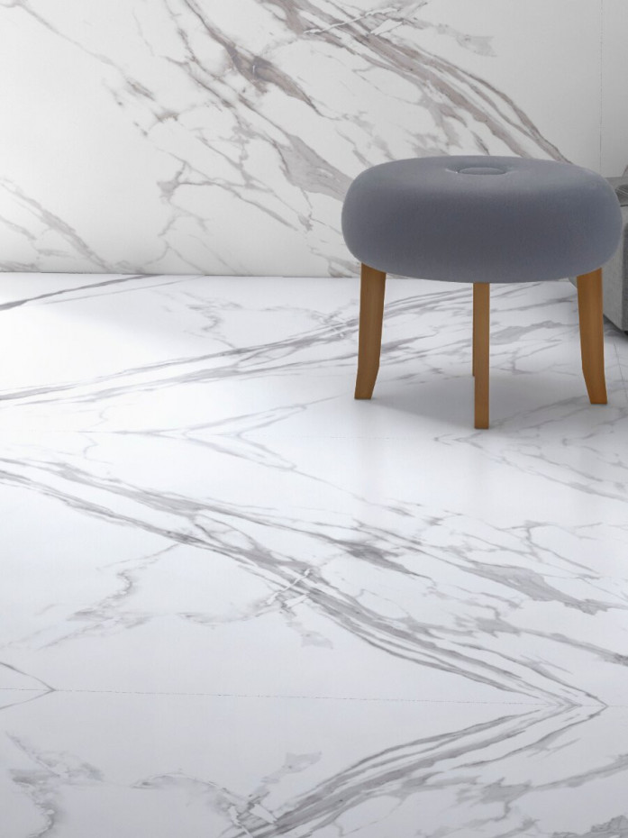 Statuario Classic Bookmatch Porcelain Tile - 2400x1200mm