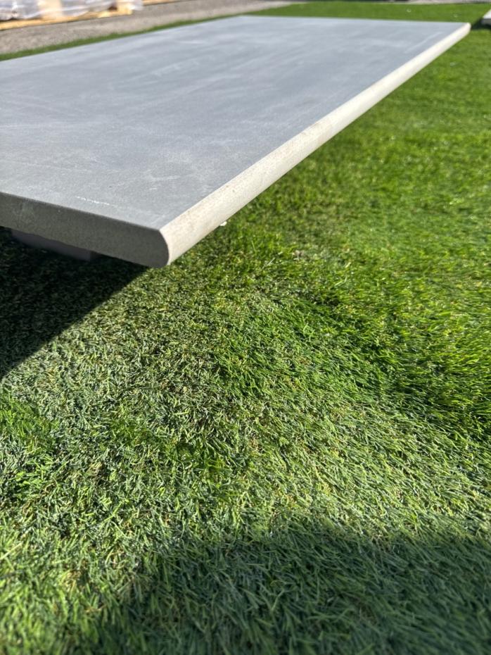 Street Grey Porcelain Bullnose Tiles - 900x450x20mm