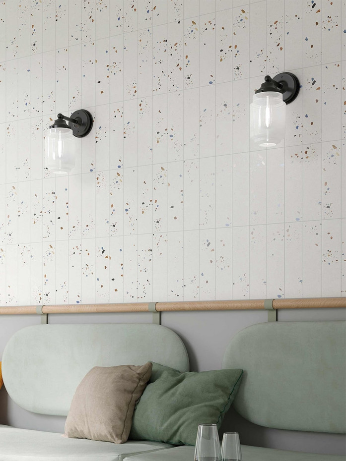 Terrazzo Pearl Wall Tile - 75x300mm (Last Pack)