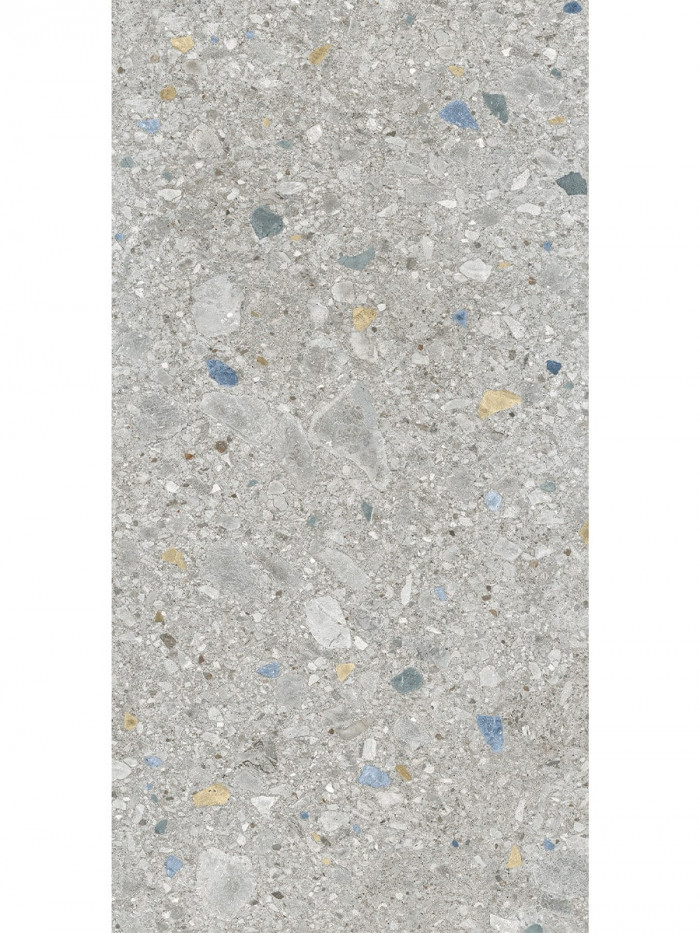 Terrazzo Blue Porcelain Tile - 1200x600mm