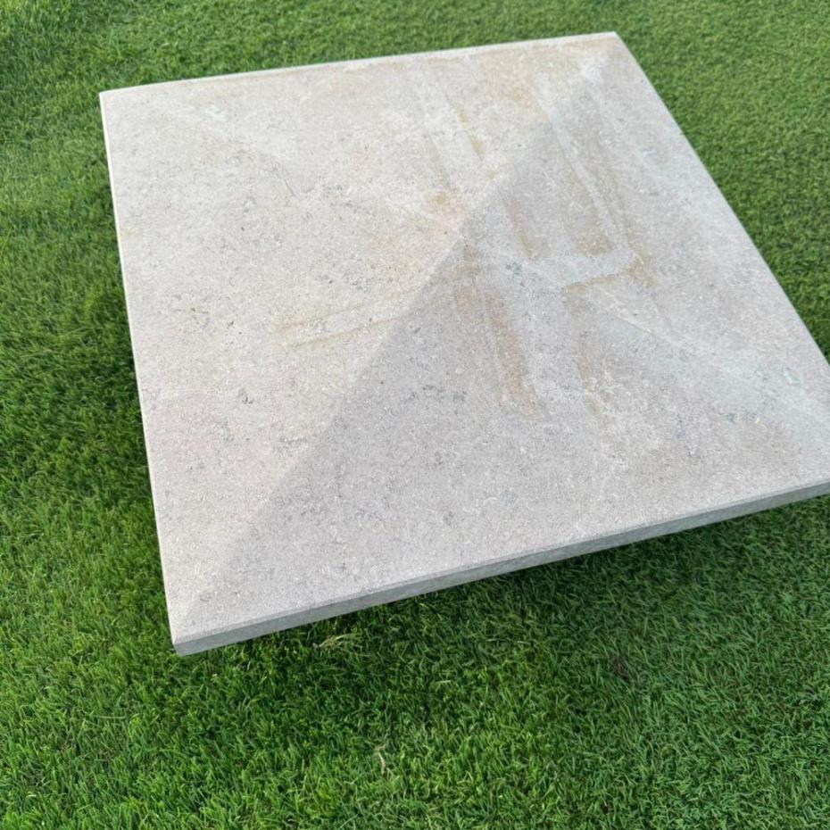 Dijon Limestone Pyramid Pier Caps - 450x450x60mm