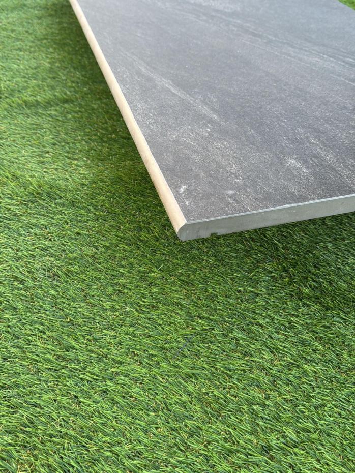 Anthracite Porcelain Bullnose for Coping and Edging - 900x450x20mm