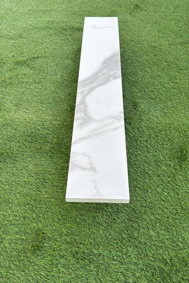 Carrera Marble Porcelain Riser and Edging - 900x150x20mm