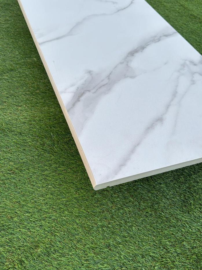 Carrera Marble Porcelain Bullnose for Coping and Edging - 900x450x20mm
