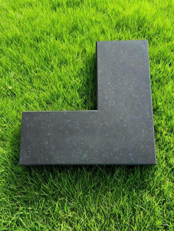 Basalt Black Corner Wall Coping - 600x250x30mm
