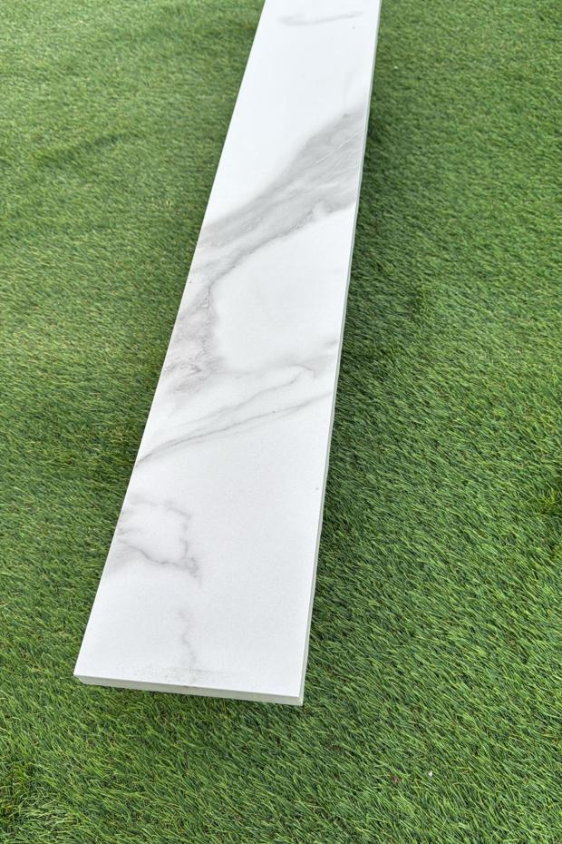 Carrera Marble Porcelain Riser and Edging - 900x150x20mm