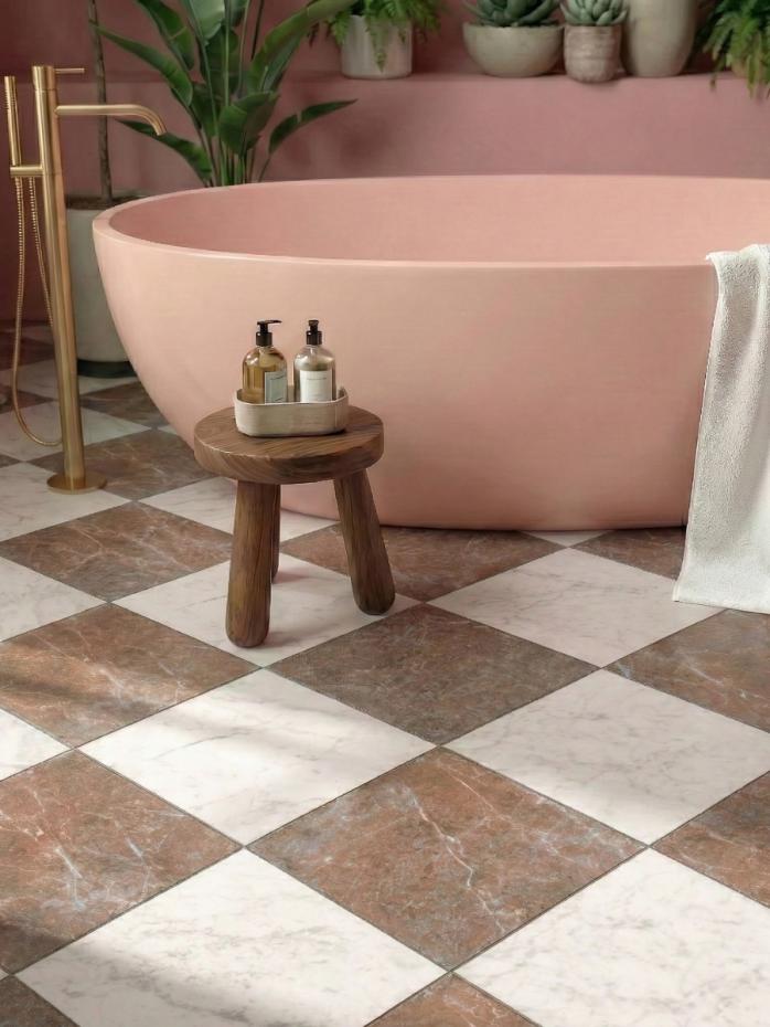 Majestic Carrara Italian Marble Effect Porcelain Tile - 300x300x9mm
