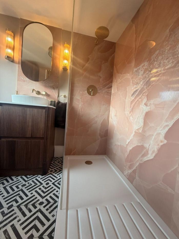 Peach Onyx Porcelain Tile - 1200x600mm