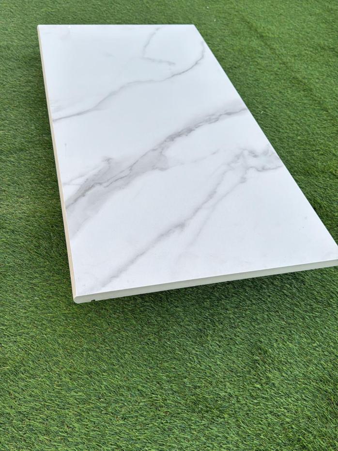 Carrera Marble Porcelain Bullnose for Coping and Edging - 900x450x20mm