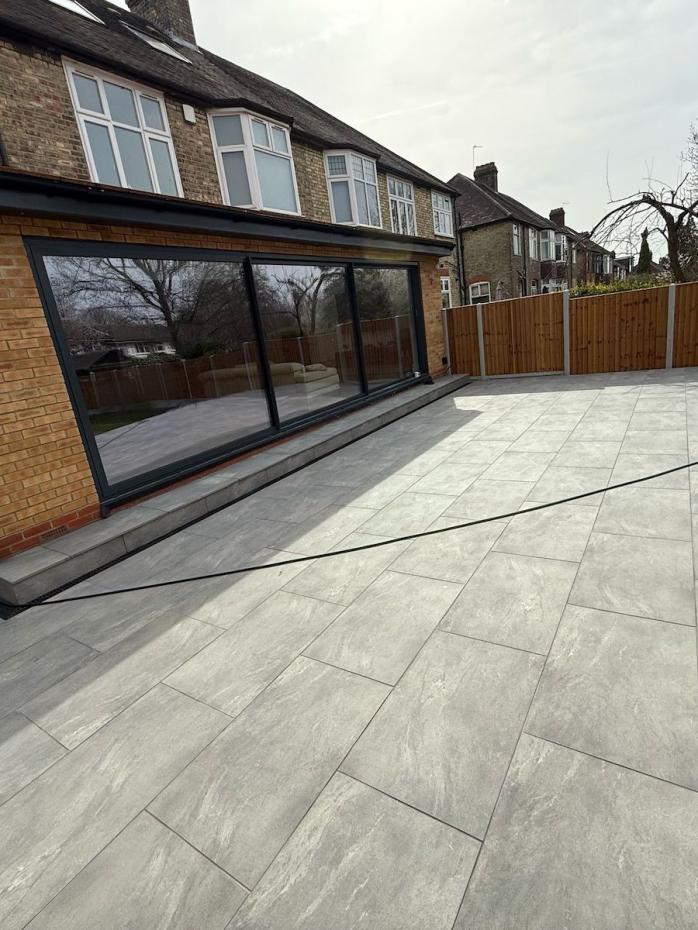 Valencia Grey Outdoor Porcelain Paving Slabs - 1200x600x20mm