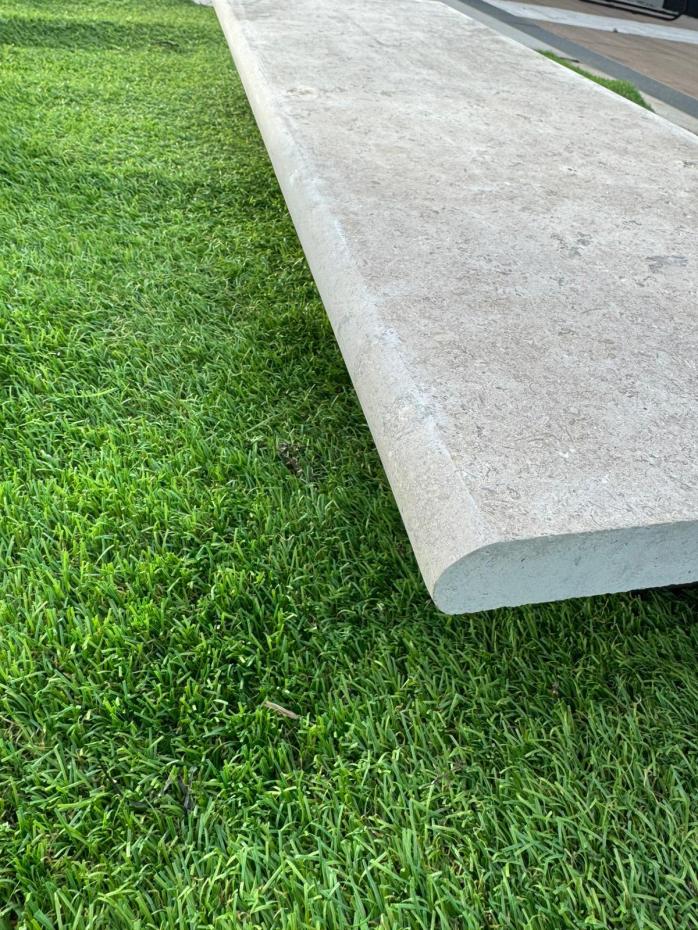 Dijon Limestone Bullnose for Coping and Edging - 900x400x30mm